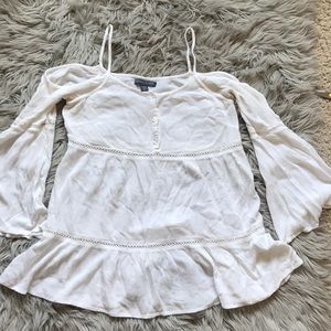 Kendall & Kylie boho white blouse